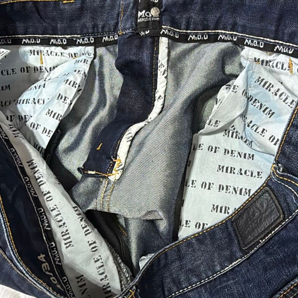 MOD Miracle Of Denim EUC Mens DANNY Dark Night Jean Grunge Skater Y2K Punk 40x34 - Picture 8 of 9
